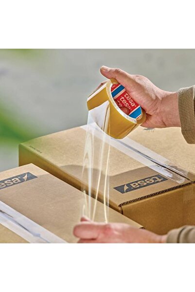 Tesa Rubber-based adhesive tape, 48 mmx66 m, transparent,