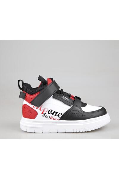 M.P. Mp 251-3401 Black-Red Kids Sneakers