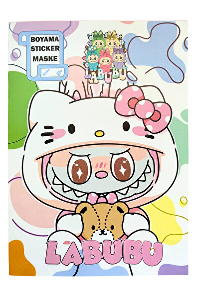 ramelin Labubu Boyama Kitabı + Sticker ve Maske Hediyeli