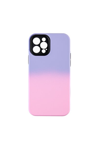 OEM Capac Protectie Spate Colectia Gradient Compatibil Cu iPhone 12 Pro Max - Roz Deschis