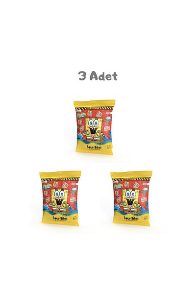 SPONGEBOB Sparkles Sour Bites 75g 3 Pieces