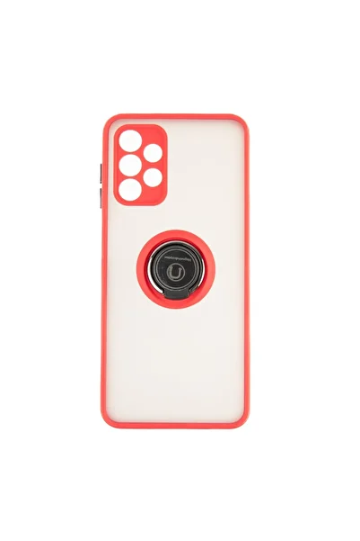 OEM Soft Shape Collection Back Cover With Ring Compatible with Samsung Galaxy A13 4G - Red