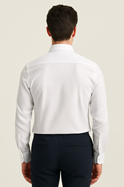 ModaPlaza Men's Long Sleeve Armored Slimfit Shirt