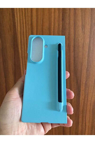 Newon حافظة هاتف سامسونج جالاكسي Z فولد 7 مع قلم (لون أزرق)