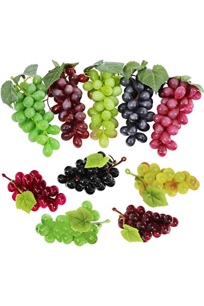 Artificiale Rolio Struguri Artificiali Asortati, Ciorchini de Struguri Decorativi, 23 cm