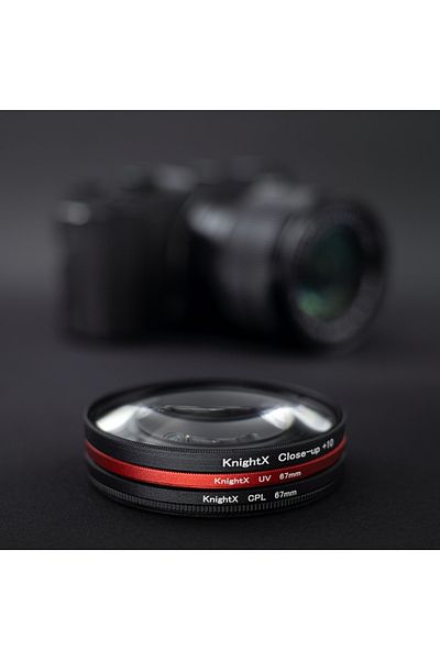 KnightX Set UV, CPL, CloseUp Macro +10, Entuziast, 52mm + Husa & Laveta CADOU