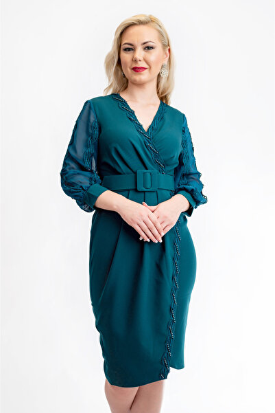 OEM Rochie Mira pentru femei Verde Închis - M(38)