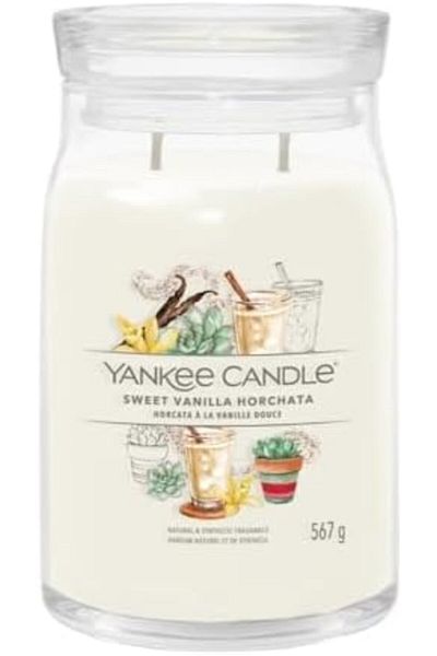 Yankee Candle Lumânare Yankee cu vanilie dulce și horchata, pahar mare