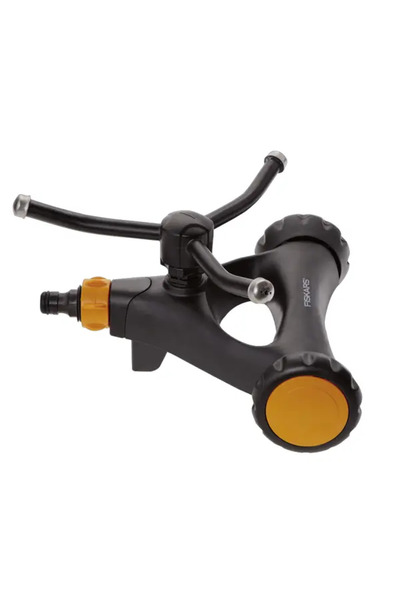 FiSKARS Aspersor rotativ universal cu roți 1023657, cap metalic