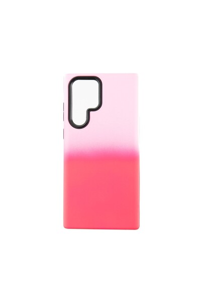 OEM Capac Protectie Spate Colectia Gradient Compatibil Cu Samsung Galaxy S22 Ultra - Roz Inchis