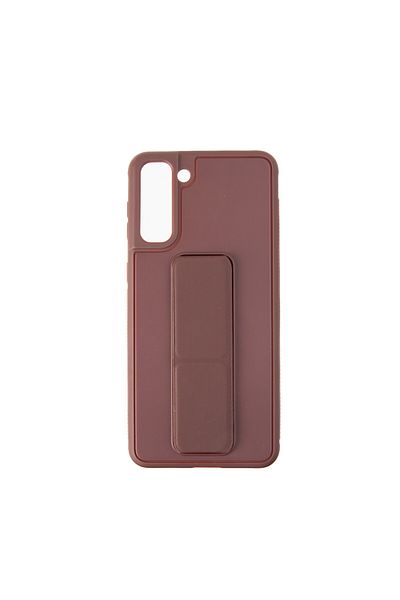 OEM Capac Protectie Spate Colectia Stand Compatibil Cu Samsung Galaxy S21 Plus - Maro