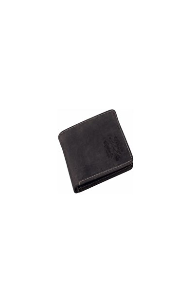 ElegantGold Spicy - Wallet made of vintage leather, hand-stitched, with embossed model Romanian Crest, G