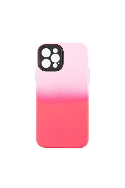 OEM Capac Protectie Spate Colectia Gradient Compatibil Cu iPhone 12 Pro Max - Roz Inchis