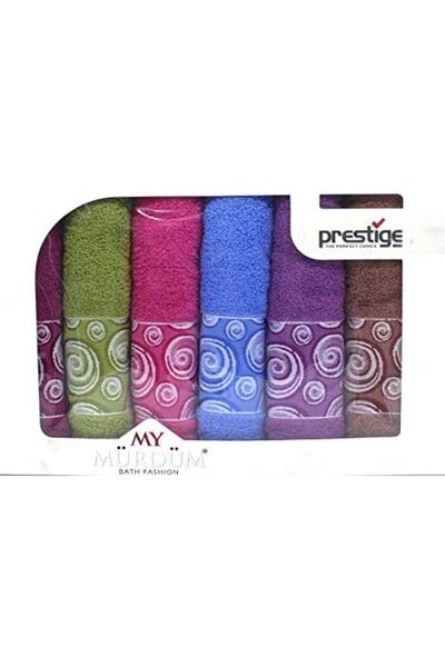 Prestige Turkish My Murdum Bath Fashion Set of 6 Towels, Hair Drying Hotel Towel Size 85X50 cm