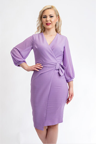 OEM Rochie Jojo mov pentru femei - L(40)