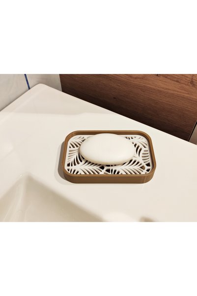 Decorstation Dekoratif Oval Mutfak Banyo Süzgeçli Katı Sabunluk Kalıp Sabun Standı