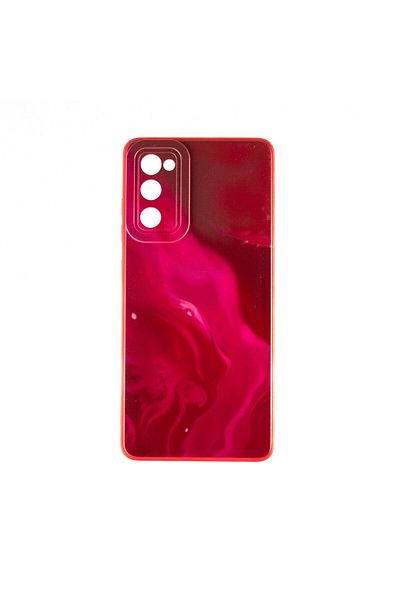 OEM Capac Protectie Spate Colectia Soft Waves Compatibil Cu Samsung Galaxy S20 Fe - Rosu