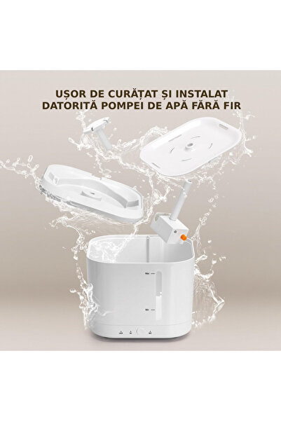 Sofia Concept Dozator automat de apă, WIFI inteligent, 2,5 l, pisici/câini, ultra-silențios, alb