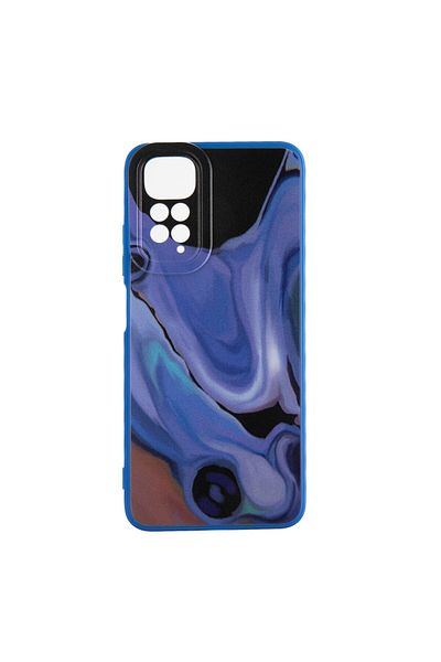 OEM Soft Waves Collection Back Cover Compatible with Xiaomi Redmi Note 11 Pro - Blue