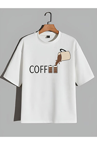 Sebesta Fashion New Season Coffee Printed Cotton T-Shirt Sebesta Fashion