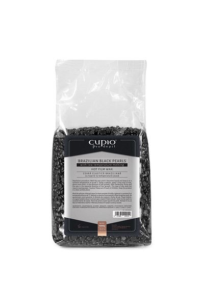 Cupio Brazilský elastický vosk s černými perlami 1000g
