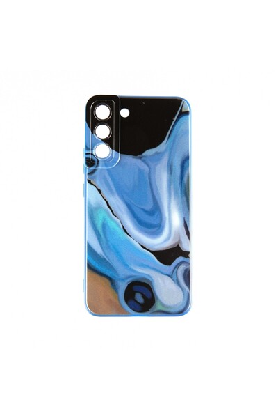 OEM Capac Protectie Spate Colectia Soft Waves Compatibil Cu Samsung Galaxy S22 Plus - Albastru