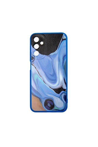 OEM Carcasa Protectie Spate Colectia Soft Waves Compatibil Cu Samsung Galaxy A14 5G - Albastru