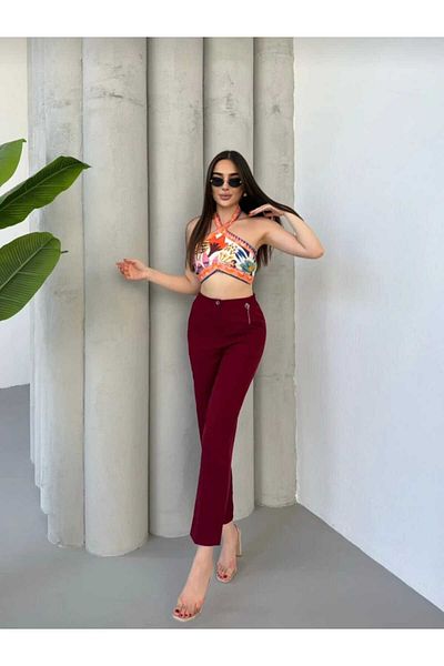 ŞIK VE MUTLU Double Carrot Women's Pants