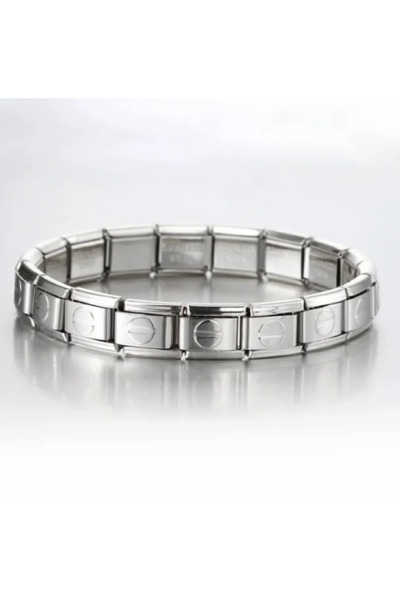 Ervalina Guaranteed Stainless Heart Star Figure Italian Steel Charm Bracelets