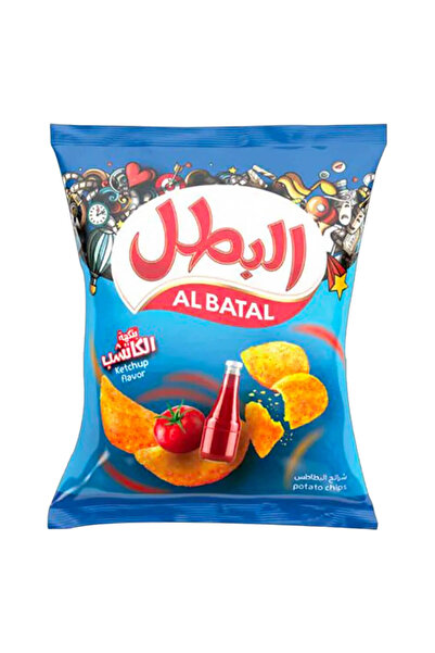 Al Batal رقائق البطاطس بنكهة الكاتشب، 23 غرام