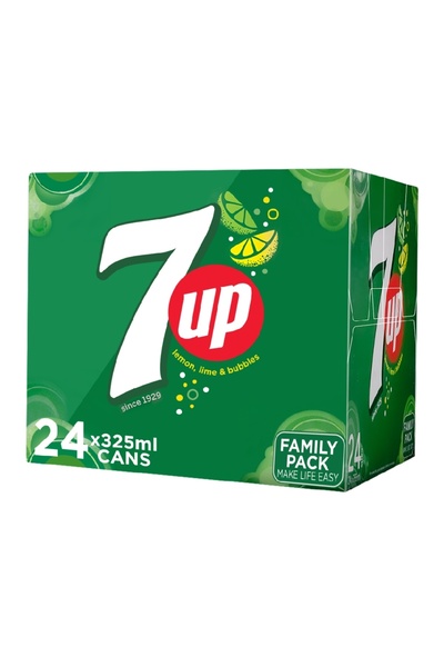 7 Up مشروب غازي سفن أب، علب، 325 مل × 24