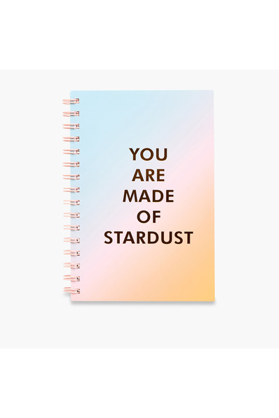 Lifestyle Slogan Print Ruled A5 Spiral Notebook