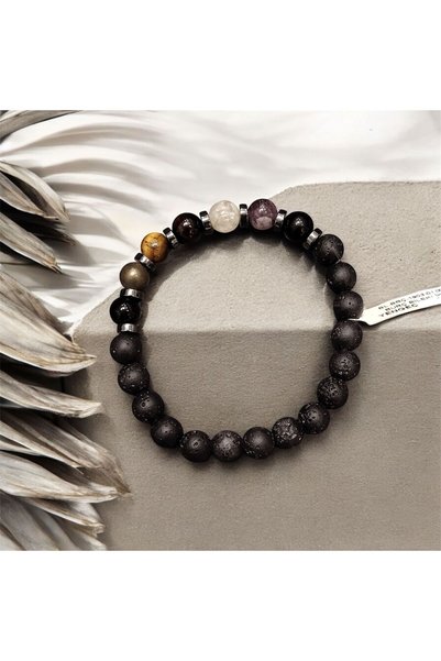 AURA STONE سوار برج السرطان من حجر أورا ستون الطبيعي