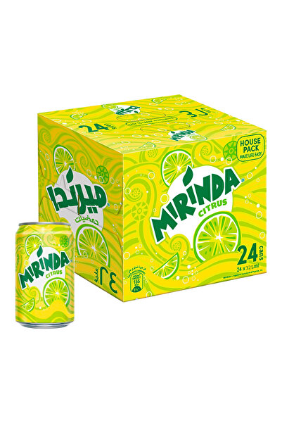 mirinda مشروب غازي بنكهة الحمضيات، علبة، 325 مل × 24
