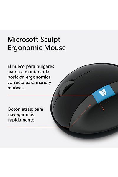 MICROSOFT Sculpt Ergonomic Mouse (L6V-00001), USB