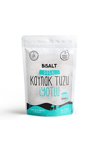 Bisalt Delice Doğal Kaynak Tuzu İnce İyotlu 2 kg