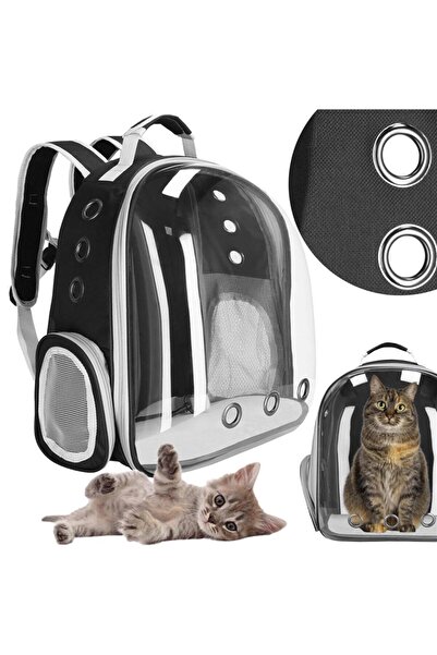 SERSIMO Rucsac transport animale talie mica-medie, maxim 12 kg, hublou panoramic transparent, gri