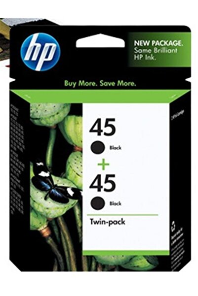 HP 45 Black Siyah 42ML 51645AA 2Lİ Paket Kartuş CC625A