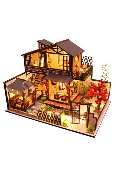OEM Interactive game, educational, model, assembly house, miniature, Cherry House, DIY
