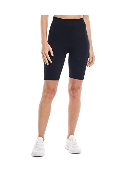 R&B Ribbed Cycling Shorts with Elastic Waist