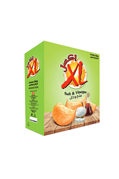 XL Salt & Vinegar Potato Chips, 21g × 12