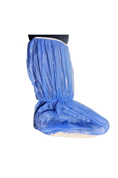 Galoşsan Kaymaz tabanlı galoş uzun bot tipi tela mavi 50'li