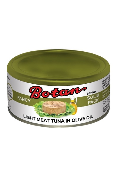 botan لحم تونة خفيف في زيت الزيتون، 185 غرام