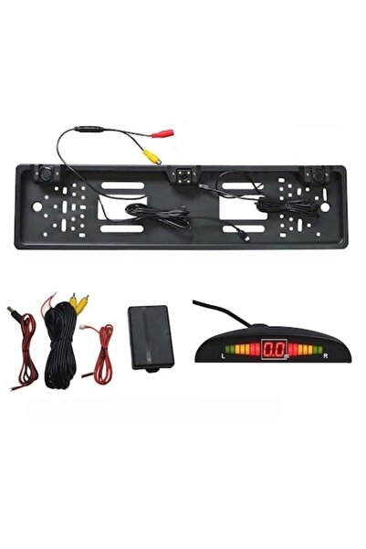 Electro AG Kit suport pentru număr de înmatriculare cu cameră video spate și ...