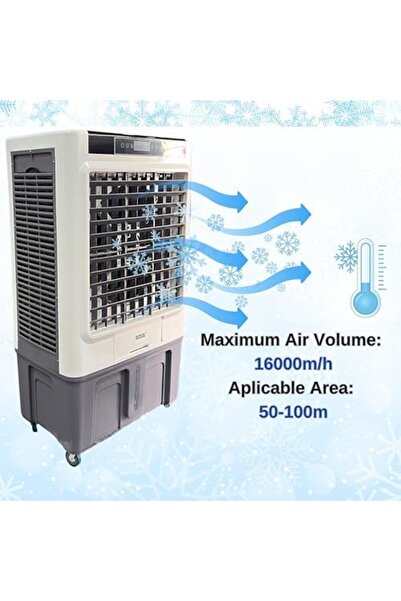 Bonai Portable Air Cooler Evaporative 120L Water Storage 550W Motor 16,000 m³/h High Air Volume