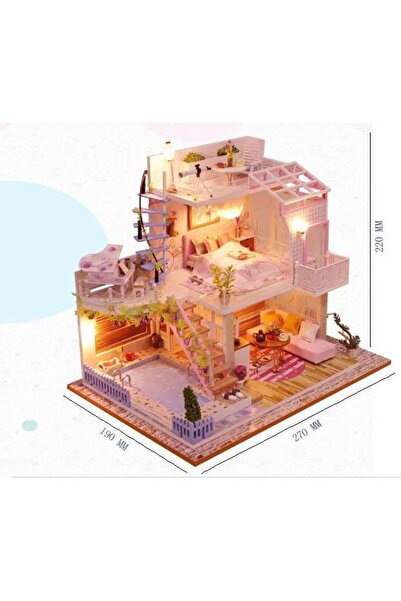 OEM Interactive game, educational, model, assembly house, miniature, House with telescope, DIY