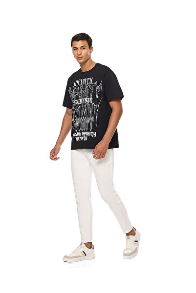 R&B Solid Slim Fit Jeans with Button Closure