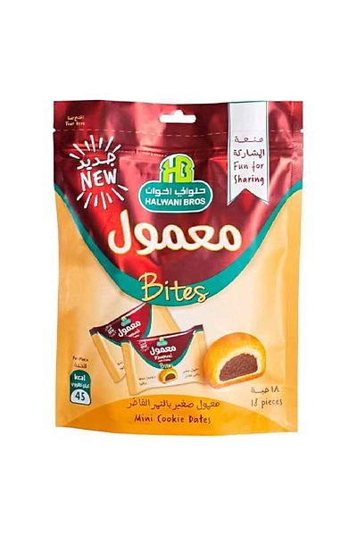 HALWANI Bros Maamoul Baby Date Filled Cookies, 180g