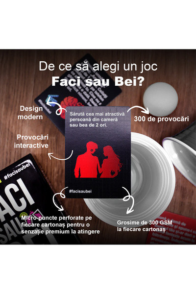 OEM JOC DE BAZĂ FACI SAU BEI –300 CARTONAȘE