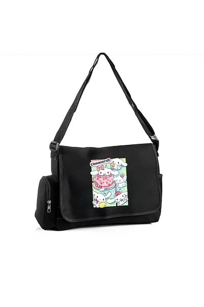 DEEFWEAR Cinnamoroll Cute Mods Printed School, Course, Dershane Black Messenger Bag
